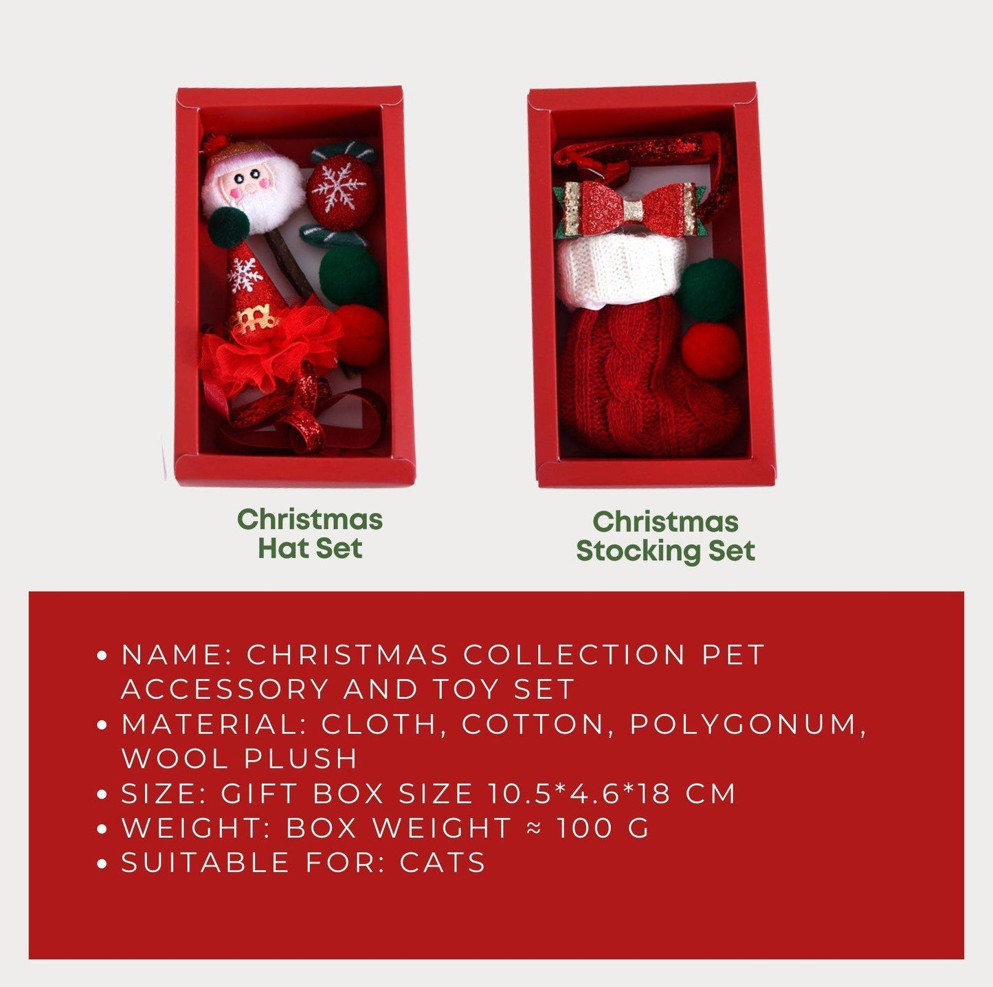 Christmas Collection Pet Accessory and Toy Set - {{product.type}} - PawPawUp