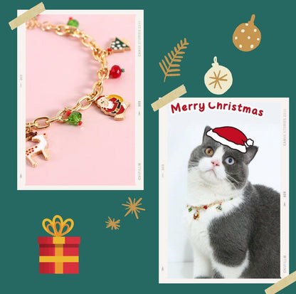 Christmas Collection Pet Alloy Pendant Adjustable Necklace - {{product.type}} - PawPawUp