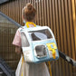 "Back to School" Clear Shoulder Bag Cat and Small Dog Carrier - {{product.type}} - PawPawUp