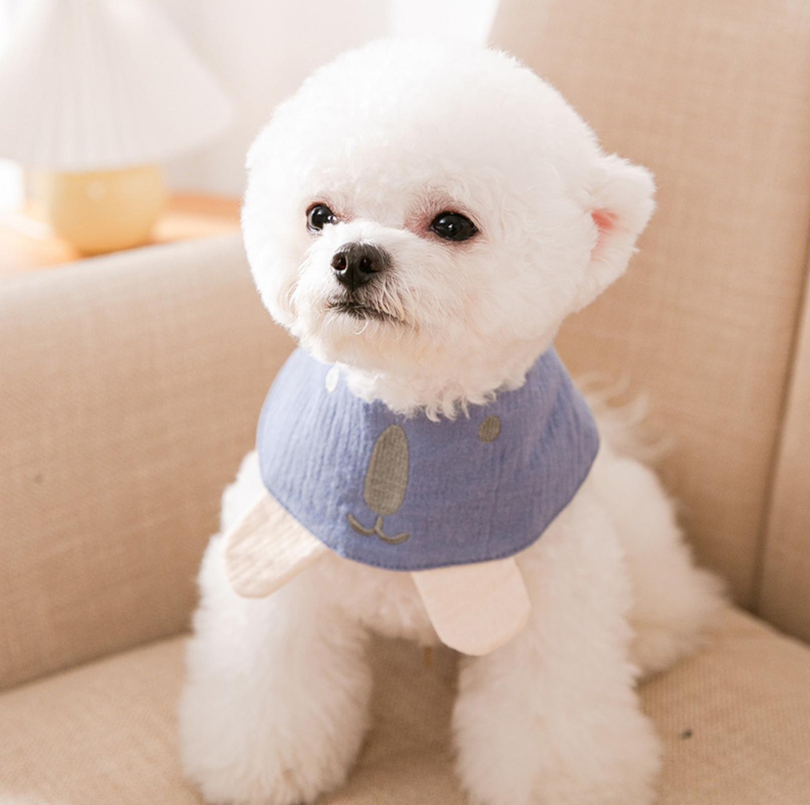 Colourful Cartoon Bear Cotton Pet Bib - {{product.type}} - PawPawUp