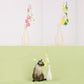 Colourful Flower Styled Cat Stick with Bells and Tassels | Cat Toys - {{product.type}} - PawPawUp
