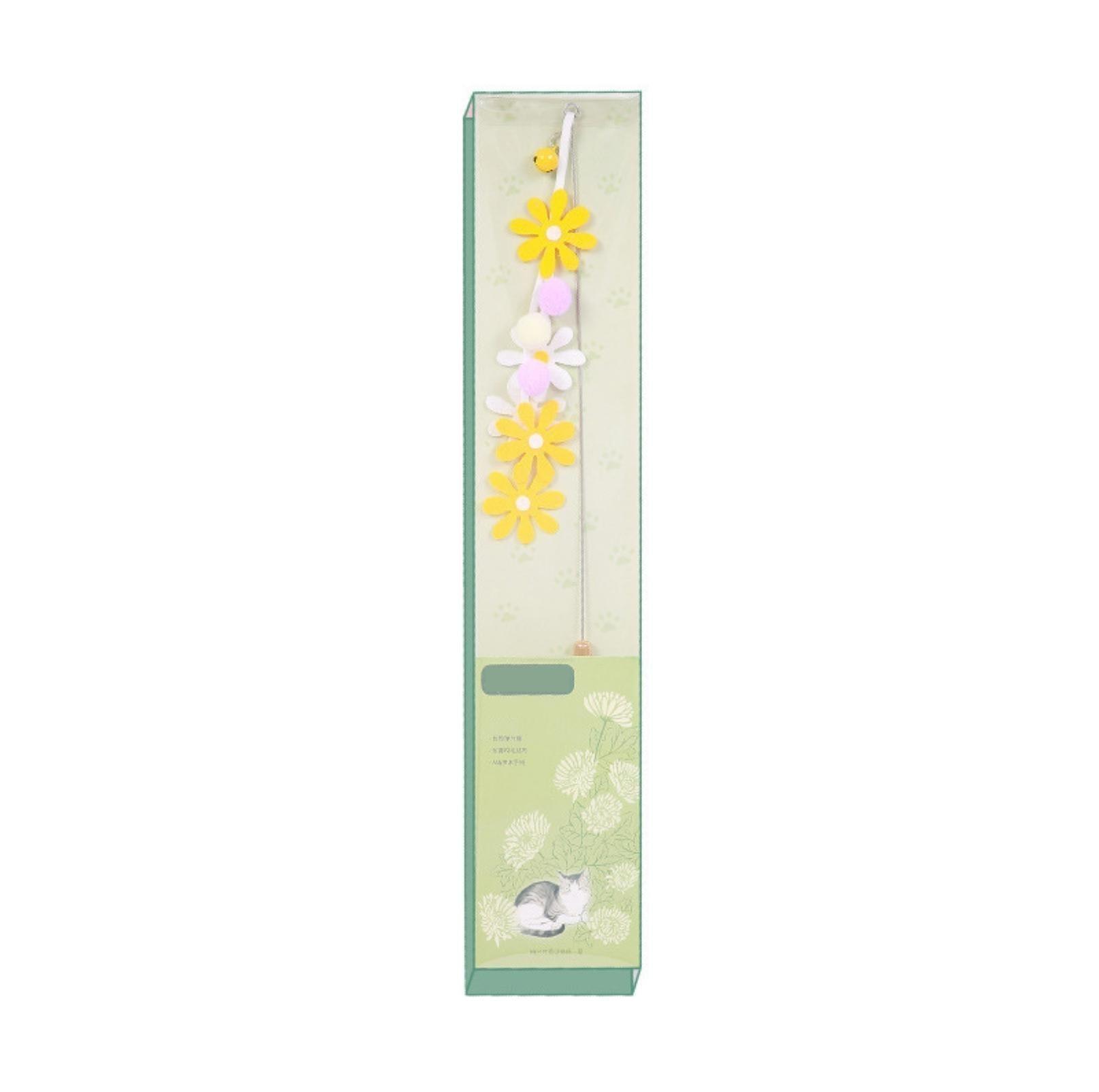 Colourful Flower Styled Cat Stick with Bells and Tassels | Cat Toys - {{product.type}} - PawPawUp