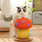 Colourful Mushroom Cat Scratching Post with Dangling Toy - Cat Scratcher - {{product.type}} - PawPawUp