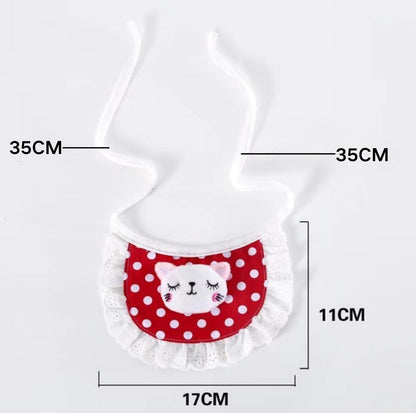Cute Adjustable Cotton Pet Bibs In Multiple Designs - {{product.type}} - PawPawUp
