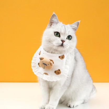 Cute Adjustable Cotton Pet Bibs In Multiple Designs - {{product.type}} - PawPawUp