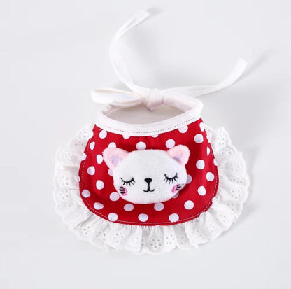Cute Adjustable Cotton Pet Bibs In Multiple Designs - {{product.type}} - PawPawUp