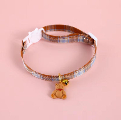 Cute Cherry And Bear Styled Pet Collar - Adjustable Neck Size - {{product.type}} - PawPawUp