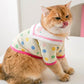 Cute Naval Collar With Colourful Dots Pet Cat T-shirt Pet Apparels - {{product.type}} - PawPawUp