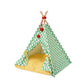 ZeZe Cute Pet TeePee Tent With Checkerboard Pattern Cat Bed Dog Bed - {{product.type}} - PawPawUp