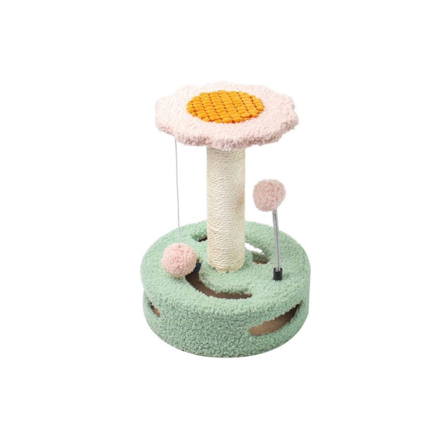 Sunflower Style Small Cat Tree with Scratching Post - {{product.type}} - PawPawUp