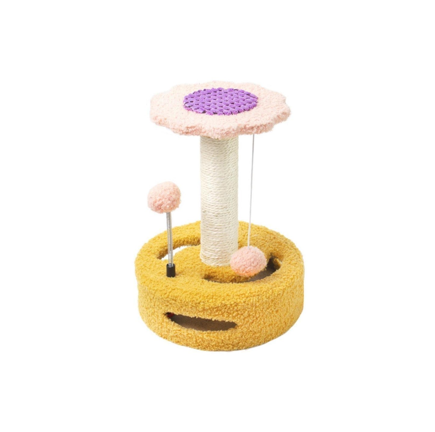 Sunflower Style Small Cat Tree with Scratching Post - {{product.type}} - PawPawUp