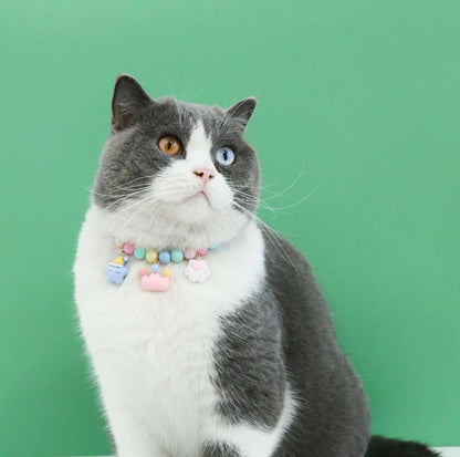 Dreamy Macaron Adjustable Cartoon Pendant Pet Collar - {{product.type}} - PawPawUp