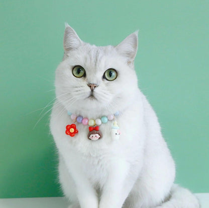 Dreamy Macaron Adjustable Cartoon Pendant Pet Collar - {{product.type}} - PawPawUp