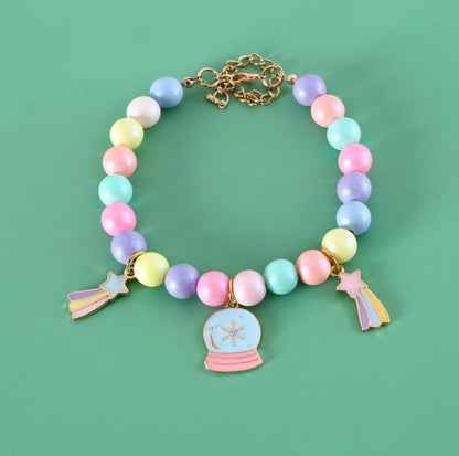 Dreamy Macaron Adjustable Cartoon Pendant Pet Collar - {{product.type}} - PawPawUp