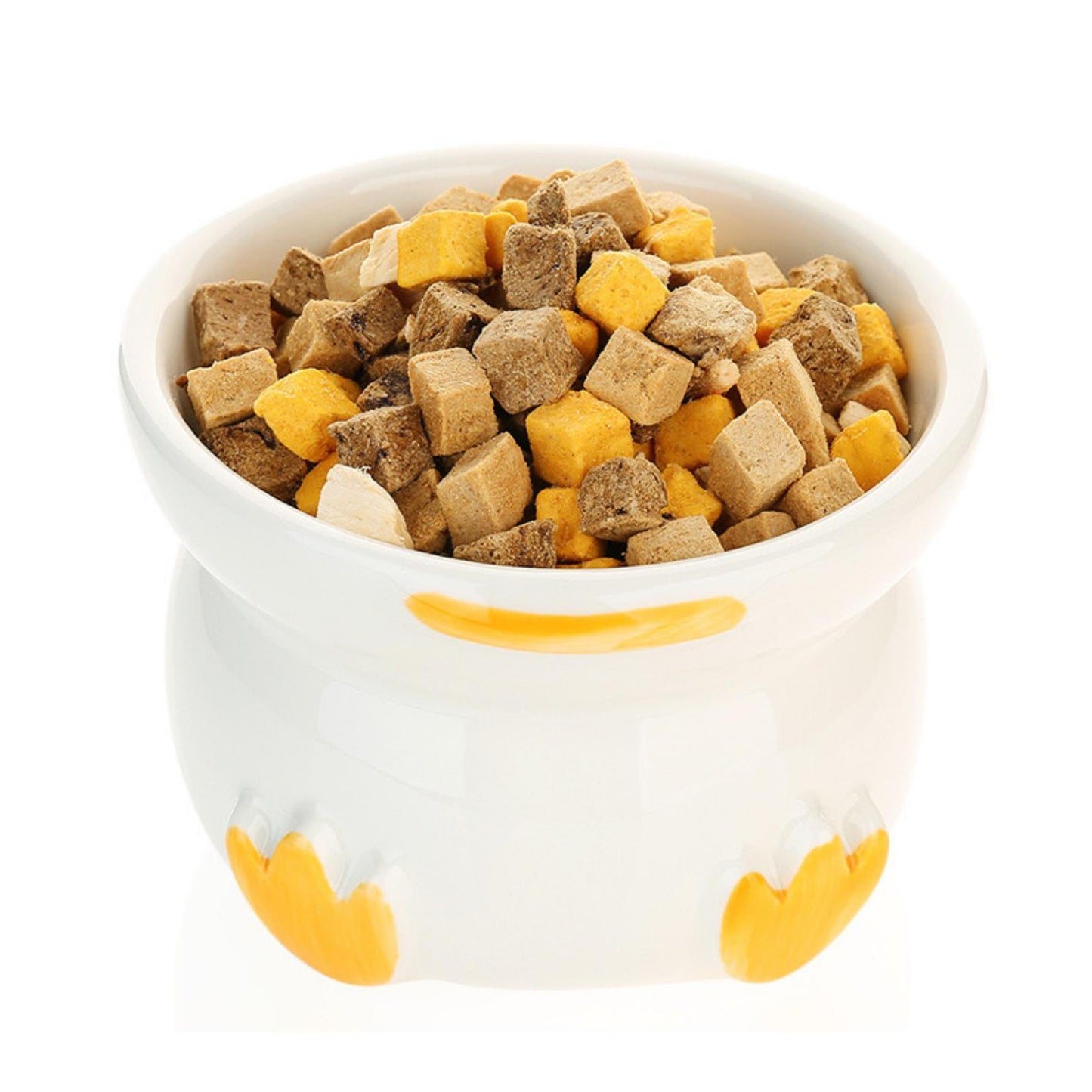 Duck-Shaped Elevated Ceramic Cat Bowls Small Dog Bowls - {{product.type}} - PawPawUp