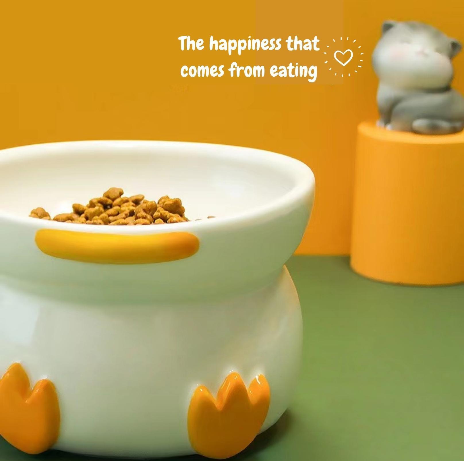 Cat shaped food outlet bowls