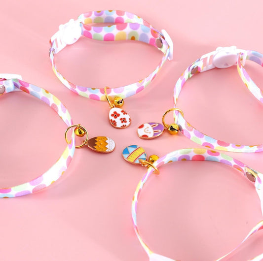 Easter Egg Design Adjustable Pet Collar - {{product.type}} - PawPawUp