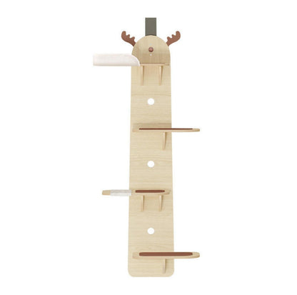 Elk-Shaped Multi-Level Wooden Hanging Cat Tree Cat Toy - {{product.type}} - PawPawUp