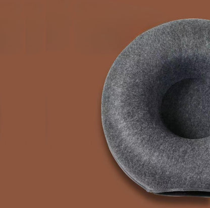 All-Season Donut-Shaped Felt Tunnel Cat Bed - {{product.type}} - PawPawUp