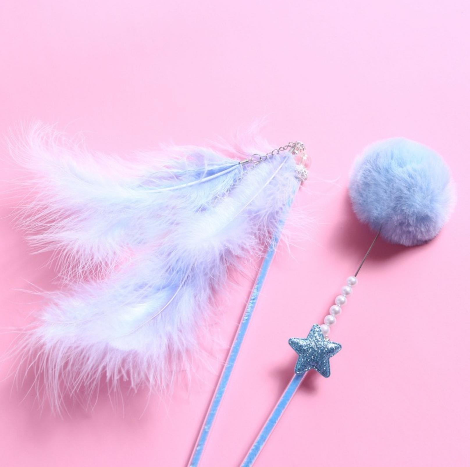 Fairy Feather Tassel Teaser Set (3-piece set ) Cat Stick Set Cat Toys - {{product.type}} - PawPawUp