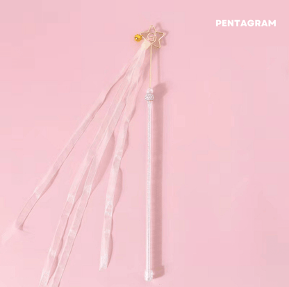 Fairy Ribbon Cat Wand Toy with Bell and Rhinestone - {{product.type}} - PawPawUp