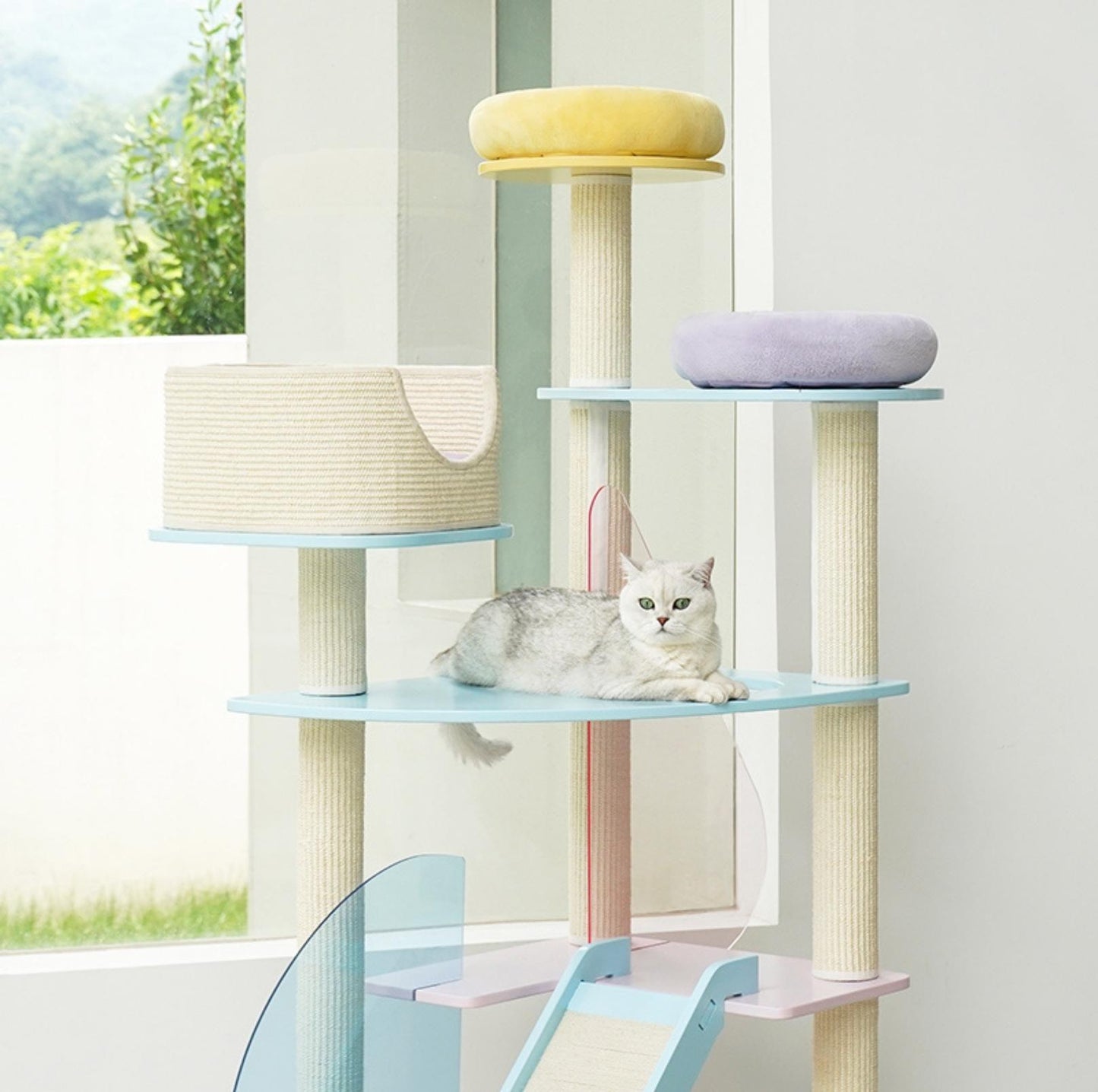 ZeZe Fantasy Macaroon 6 Levels Climbing Frame Extra Large Cat Tree - {{product.type}} - PawPawUp