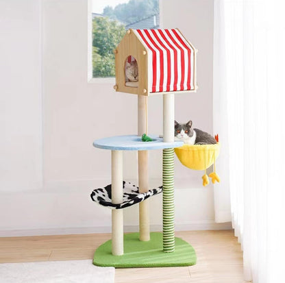 ZeZe Farm Vibe Cat Tree Climbing Frame With Scratching Posts - {{product.type}} - PawPawUp