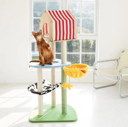 ZeZe Farm Vibe Cat Tree Climbing Frame With Scratching Posts - {{product.type}} - PawPawUp