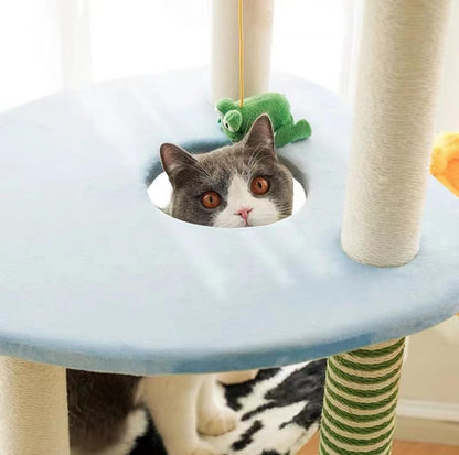 ZeZe Farm Vibe Cat Tree Climbing Frame With Scratching Posts - {{product.type}} - PawPawUp