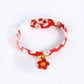 Flower Series Pendant Style Adjustable Pet Collar - {{product.type}} - PawPawUp