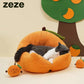 ZeZe Fortune Orange Soft Cat Bed Dog Bed - {{product.type}} - PawPawUp