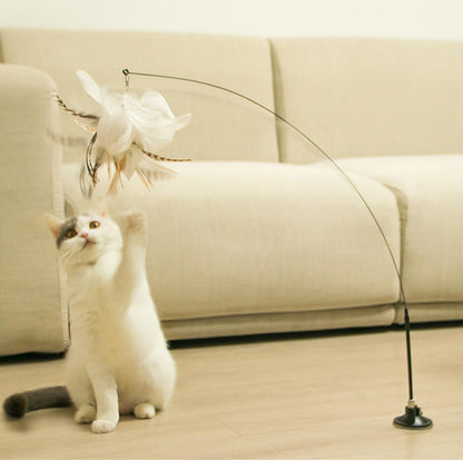 Free Your Hands: Extended Elastic Wire Cat Stick Teaser Cat Toys - {{product.type}} - PawPawUp