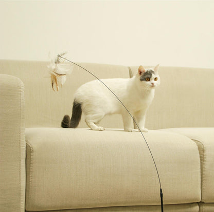 Free Your Hands: Extended Elastic Wire Cat Stick Teaser Cat Toys - {{product.type}} - PawPawUp