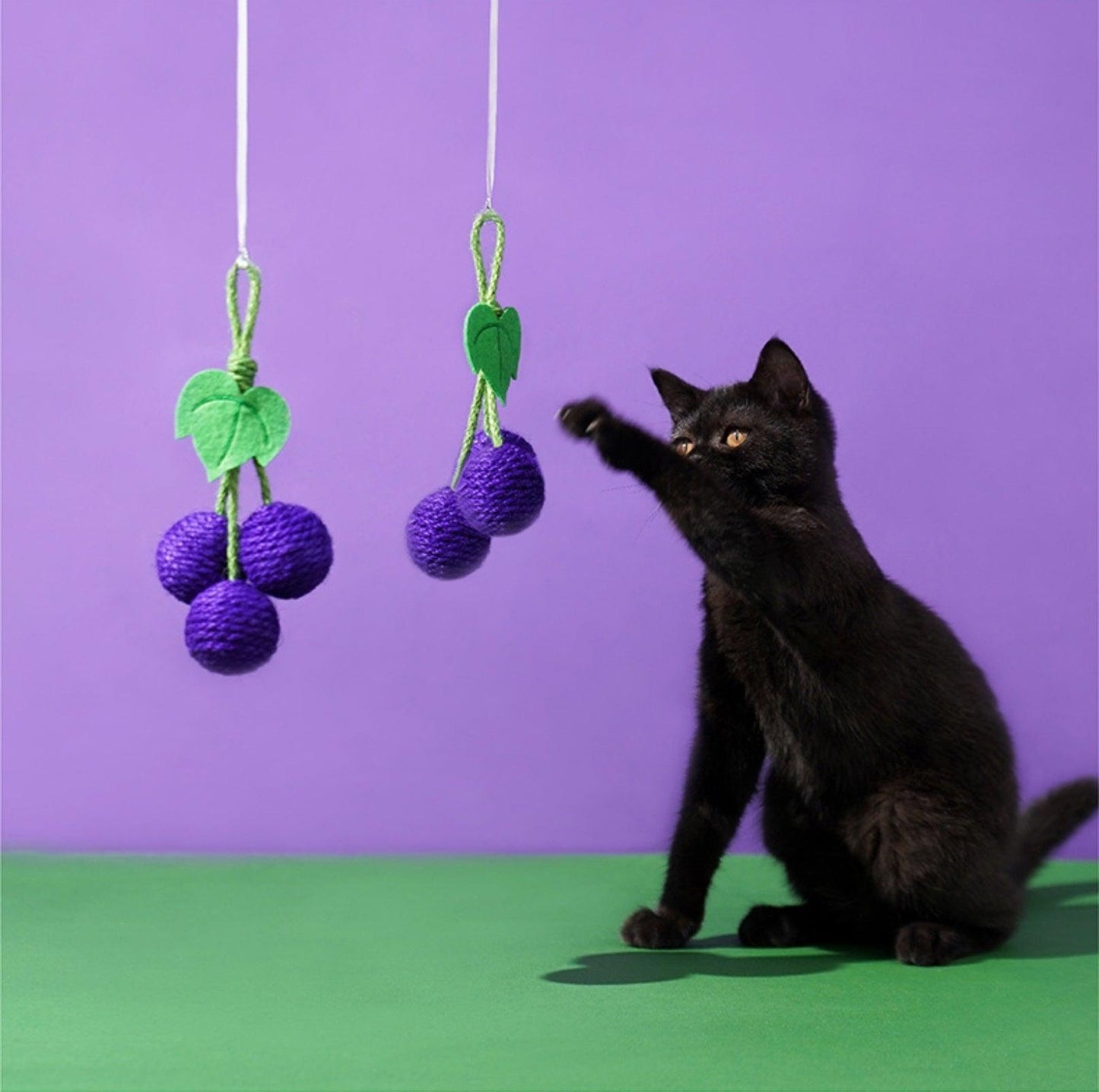 ZeZe "Fruit Party“ Hangable Natural Sisal Cat Toys Chasing And Chewing Balls - {{product.type}} - PawPawUp