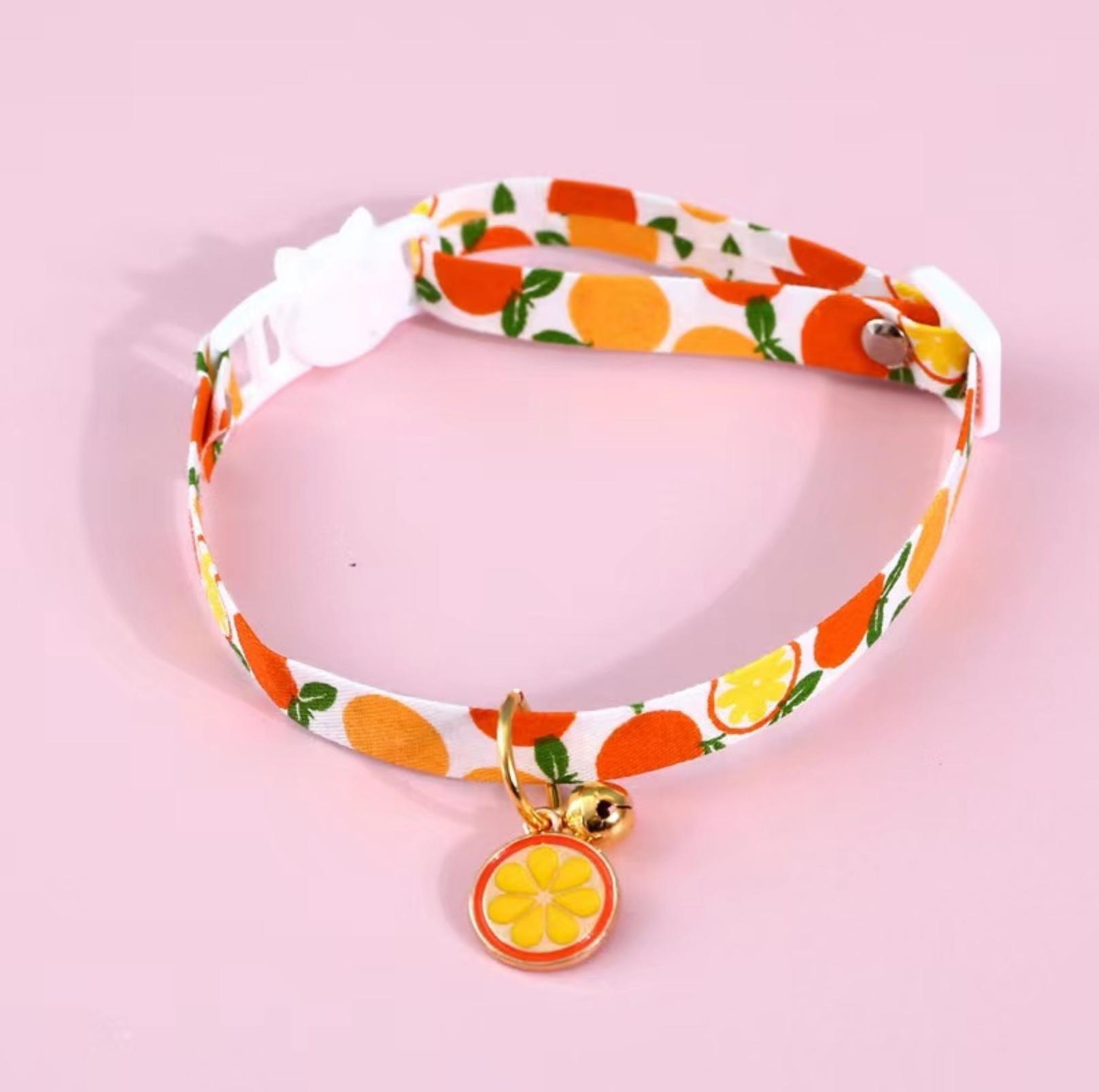 Fruit Series Pendant Style Adjustable Pet Collar - {{product.type}} - PawPawUp