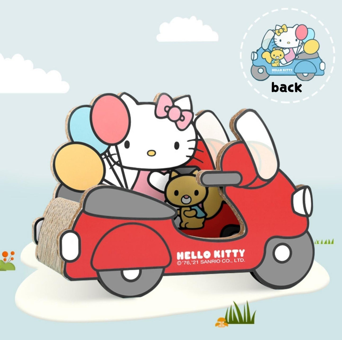Hello Kitty Series Motorcycle Corrugated Paper Cat Scratcher - {{product.type}} - PawPawUp