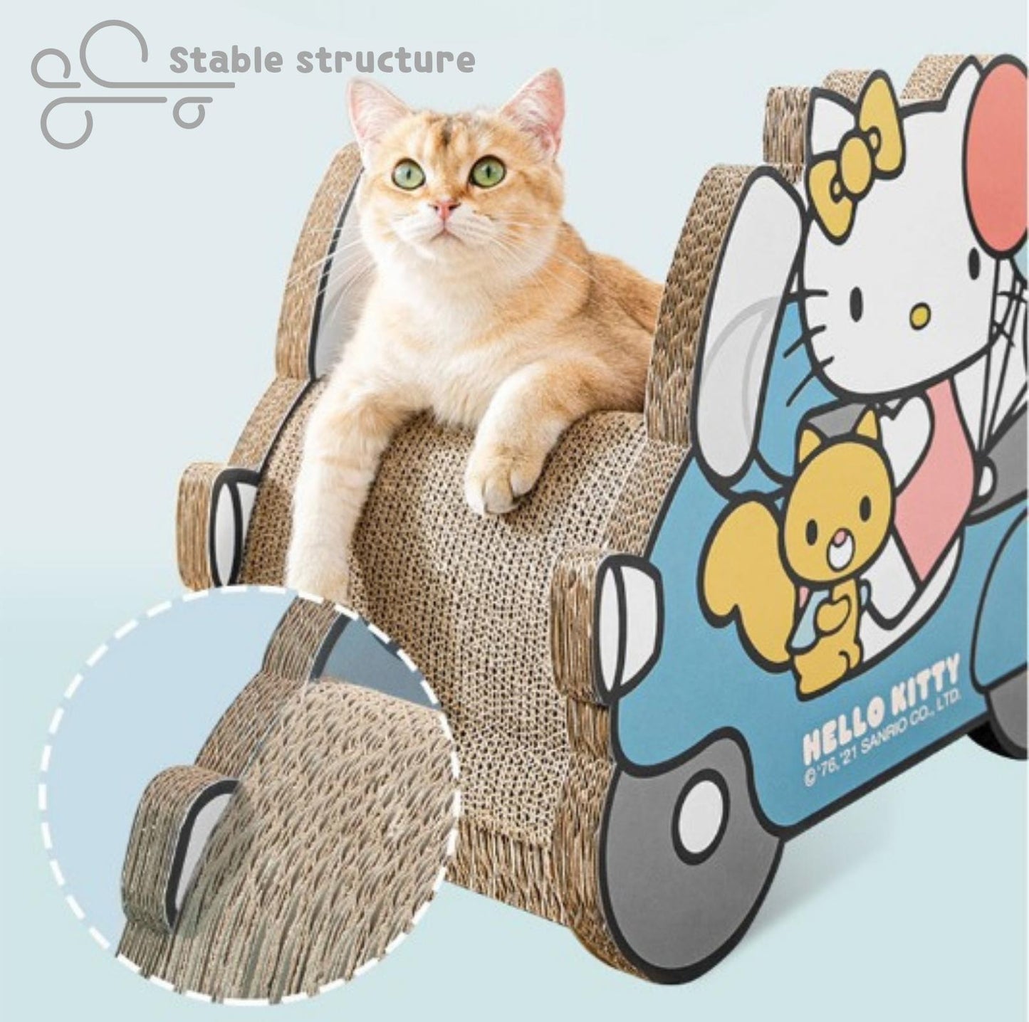 Hello Kitty Series Motorcycle Corrugated Paper Cat Scratcher - {{product.type}} - PawPawUp