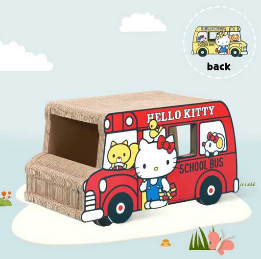 Hello Kitty Series School Bus Corrugated Paper Cat Scratcher - {{product.type}} - PawPawUp