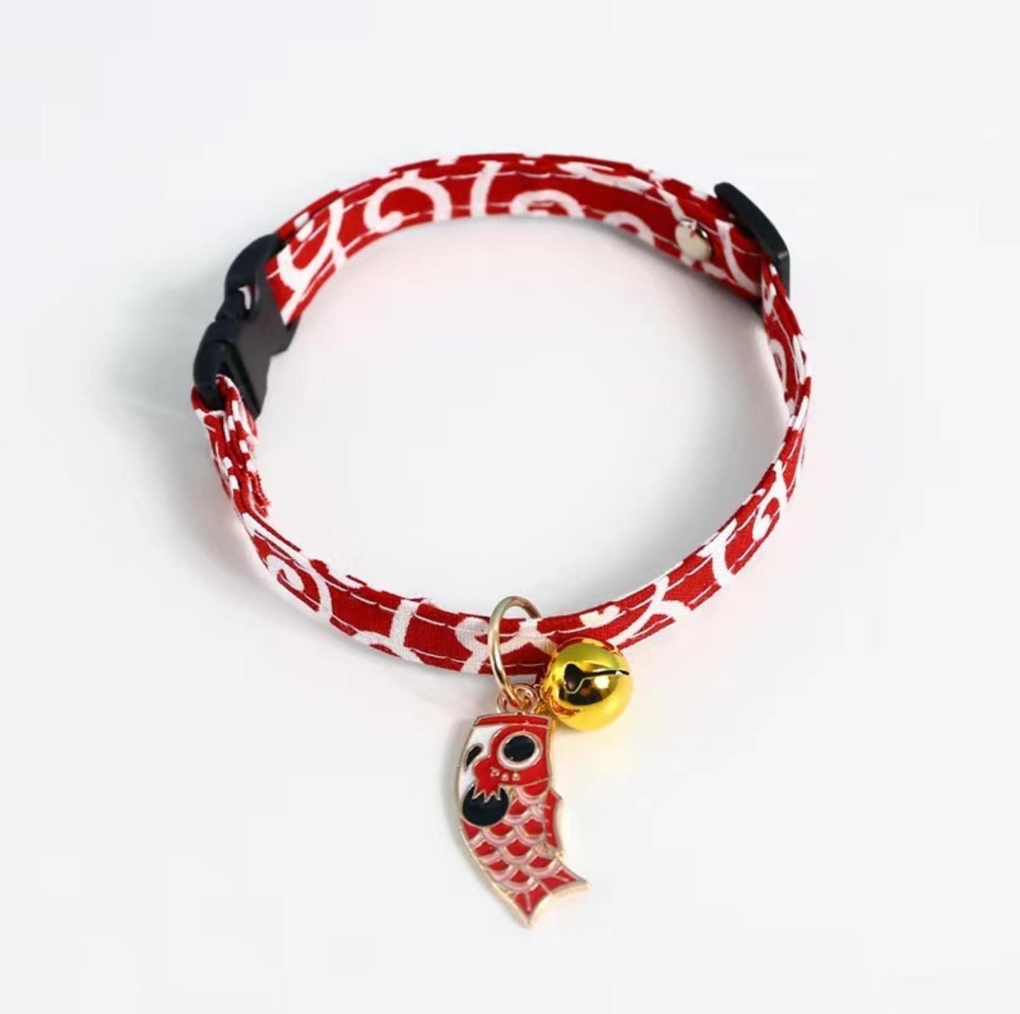 Koi Fish Pendant Adjustable Pet Collar - {{product.type}} - PawPawUp