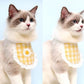 Lace-Trimmed Plaid Pattern Pet Bib Cat And Dog Accessories - {{product.type}} - PawPawUp