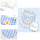 Lace-Trimmed Plaid Pattern Pet Bib Cat And Dog Accessories - {{product.type}} - PawPawUp