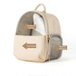 Leather Backpack Style Cat Carrier With Transparent Window - {{product.type}} - PawPawUp