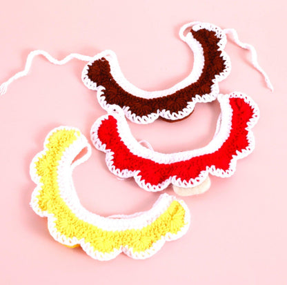 Little Animal Friends Style Knitted Woolen Bibs for Pets - {{product.type}} - PawPawUp