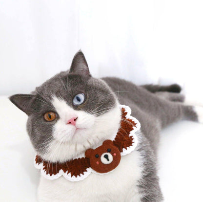 Little Animal Friends Style Knitted Woolen Bibs for Pets - {{product.type}} - PawPawUp