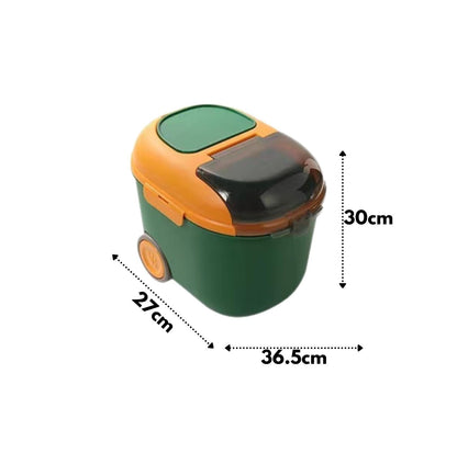 Madden Mini Car Style Sealed Pet Food Storage Bin With 12KG Capacity Moisture And Pest Proof (comes with food cup) - {{product.type}} - PawPawUp