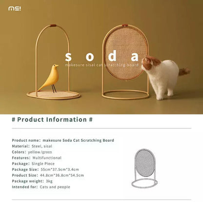 Makesure Multifunctional Cat Scratcher | Sisal Standing Scratching Board - {{product.type}} - PawPawUp