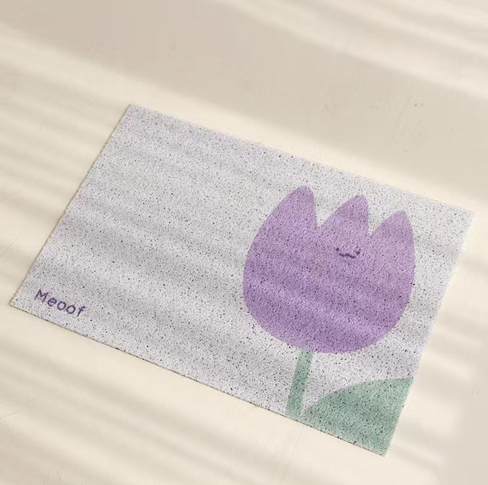 Meoof Flower Series Cat Litter Mat Pet Multi-Functional Mat - {{product.type}} - PawPawUp