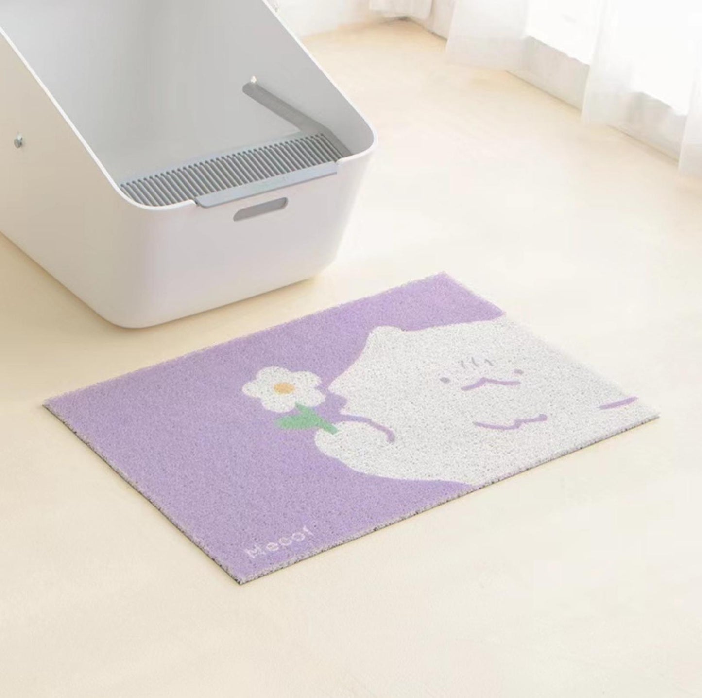 Meoof Flower Series Cat Litter Mat Pet Multi-Functional Mat - {{product.type}} - PawPawUp