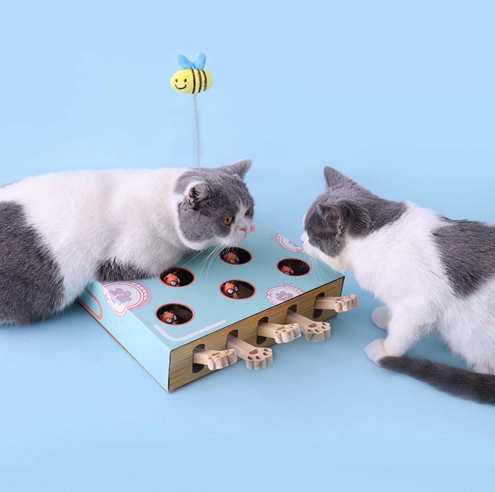MIAOFAIRY Whack-a-Mole 3-in-1 Cat Scratcher and Toy - {{product.type}} - PawPawUp