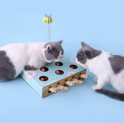 MIAOFAIRY Whack-a-Mole 3-in-1 Cat Scratcher and Toy - {{product.type}} - PawPawUp